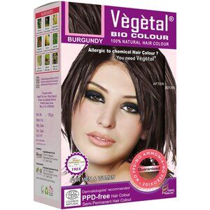 Vegetal Bio Colour Burgundy 150g | 100% Herbal Hair Color for Men and Women